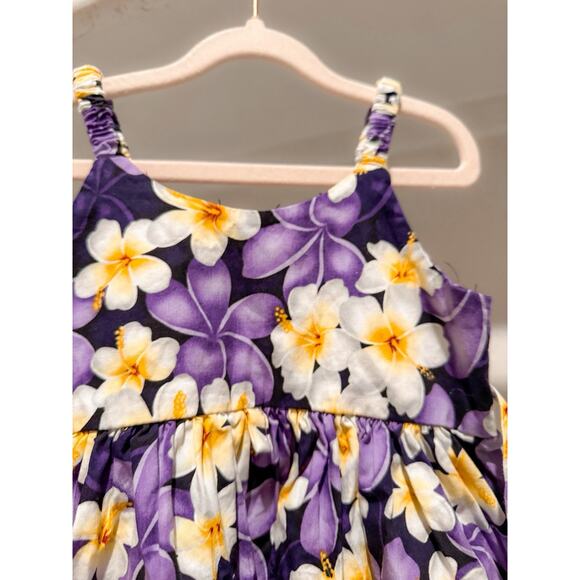 Pacific Legend Dress 12-18 mo Hawaiian Girls Purple Hibiscus Made In Hawaii - Picture 9 of 14